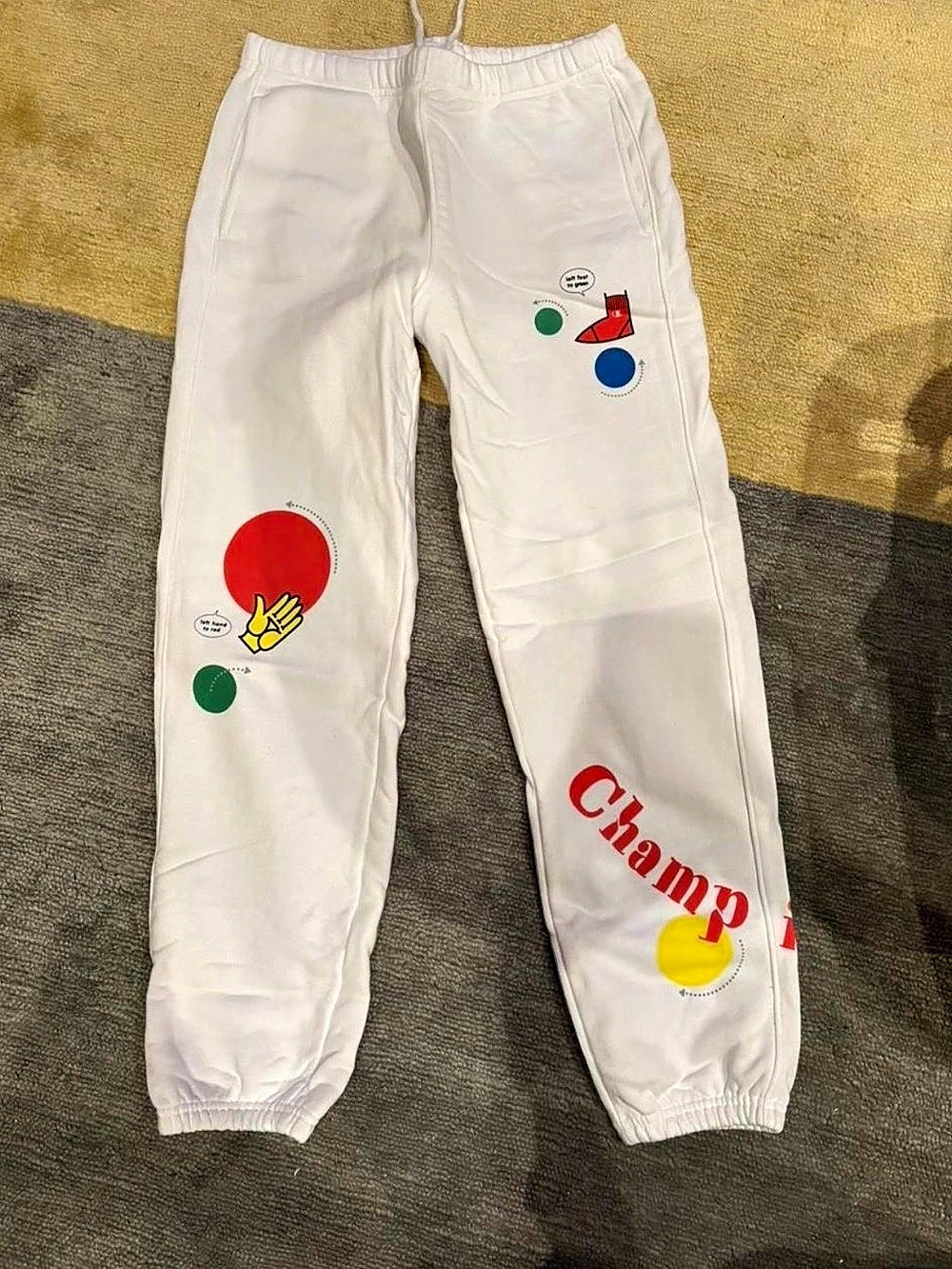 Champion x Twister Reverse Weave Jogger Fleece Sweatpants White